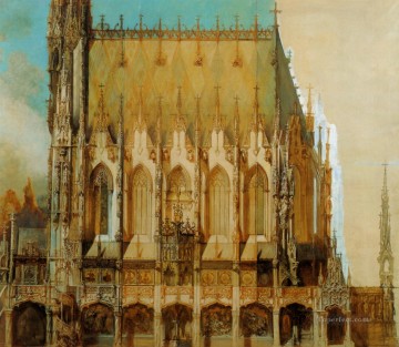 gotische grabkirche st michael seitenansicht Historia académica Hans Makart Pinturas al óleo